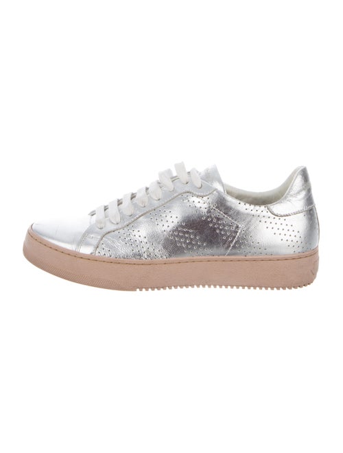Off-White Leather Sneakers White