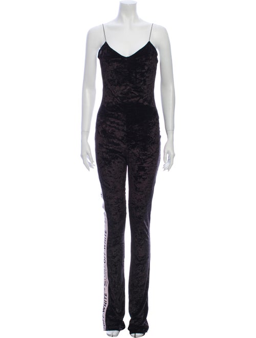 Off-White 2017 Velvet Tape Jumpsuit White