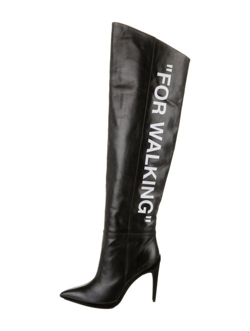 Off-White Leather Boots White