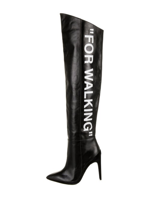 Off-White Leather Boots White