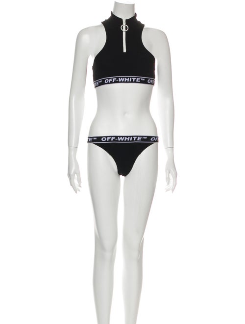Off-White 2019 Graphic Print Bikini White