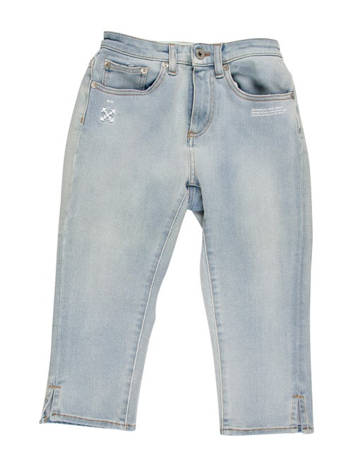 Off-White Mid-Rise Straight Leg Jeans w/ Tags Whit