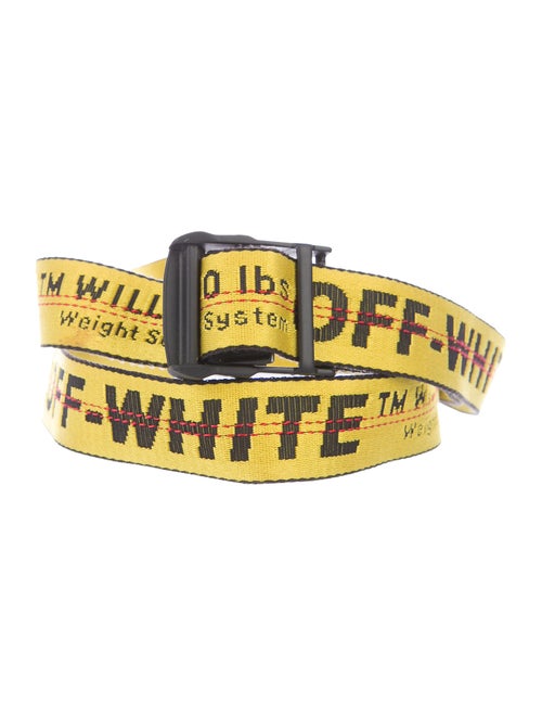 Off-White Industrial Tape Belt yellow