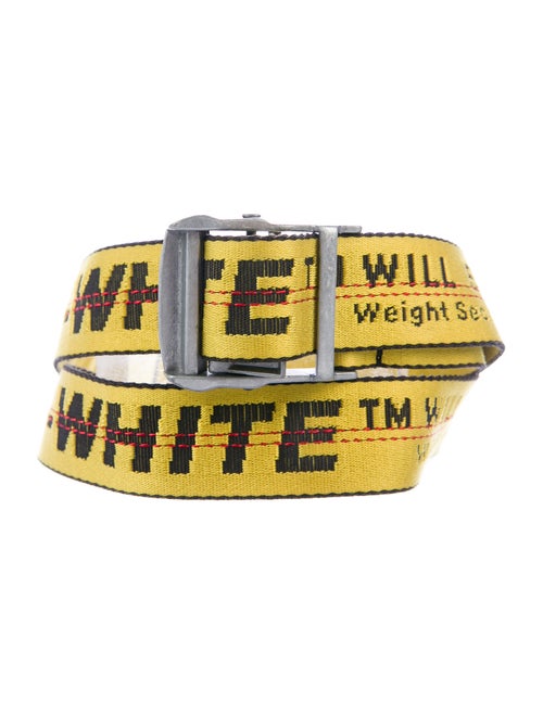 Off-White Industrial Tape Belt yellow