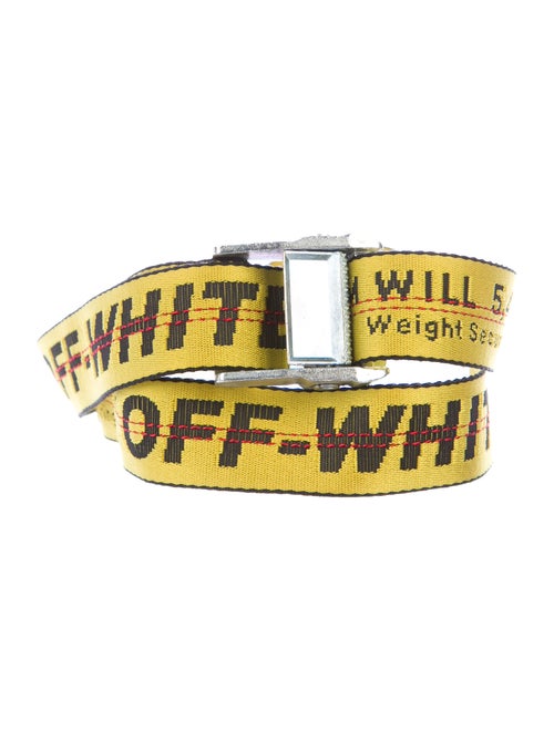 Off-White Industrial Logo Belt yellow