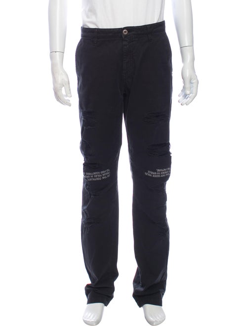 Off-White Moto Jeans White