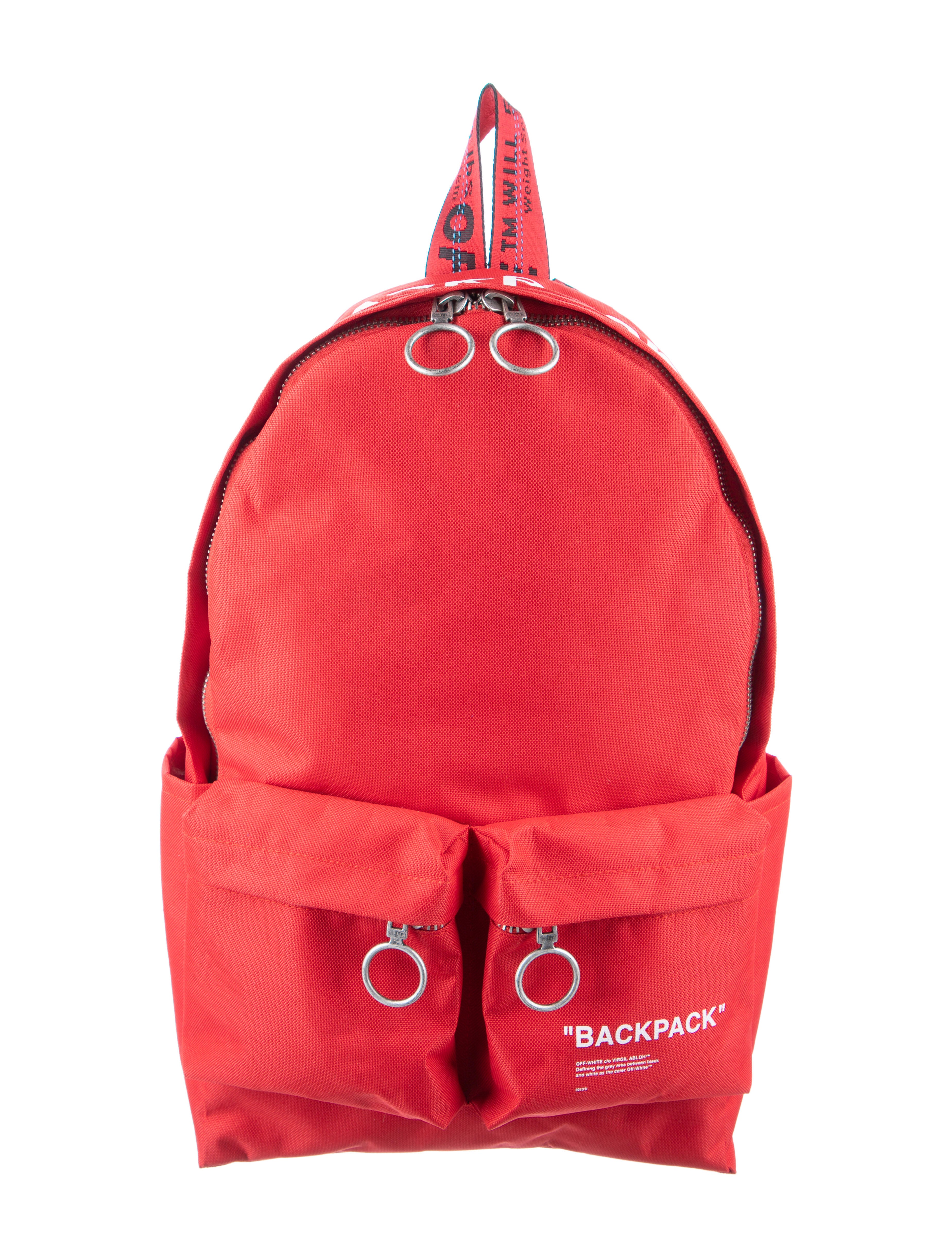 off white quote backpack