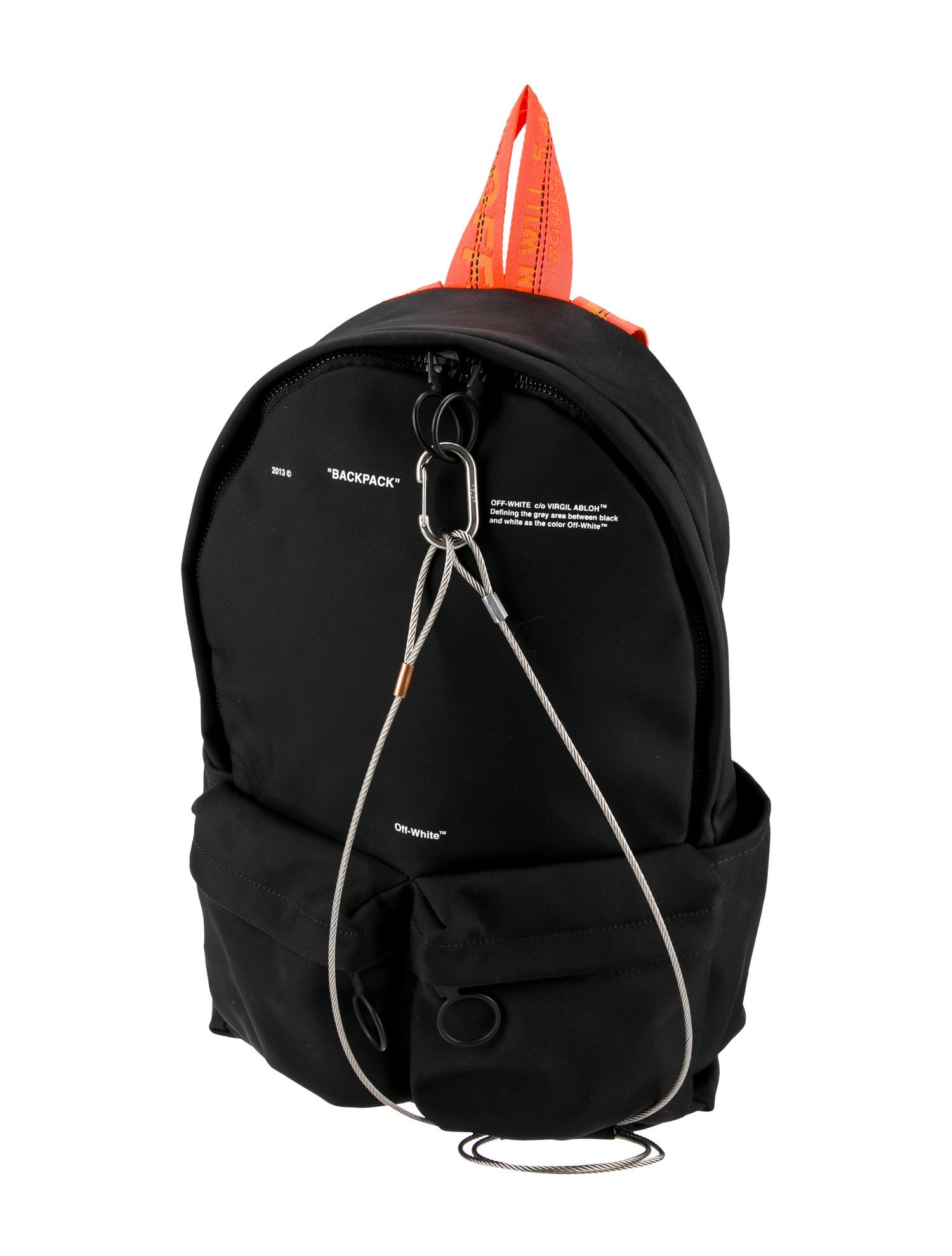OffWhite Nylon Backpack Black Backpacks, Bags OFFVA58917 The