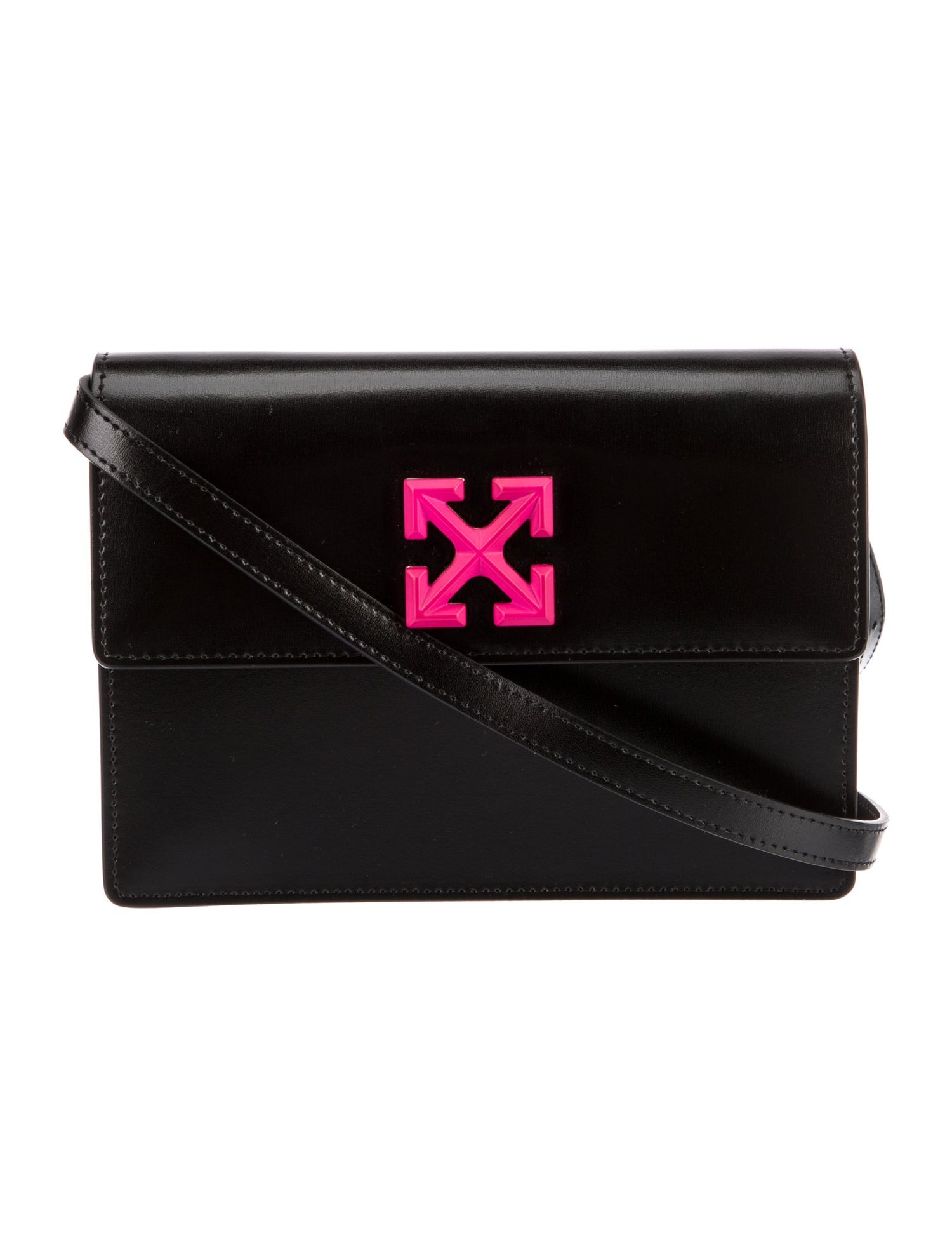 OffWhite 2022 Jitney 2.0 Crossbody Bag w/Tags Black Crossbody Bags