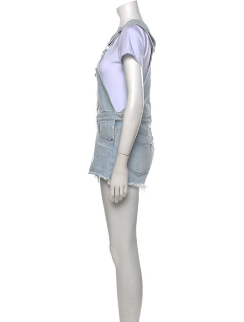 Off-White 2018 Square Neckline Romper