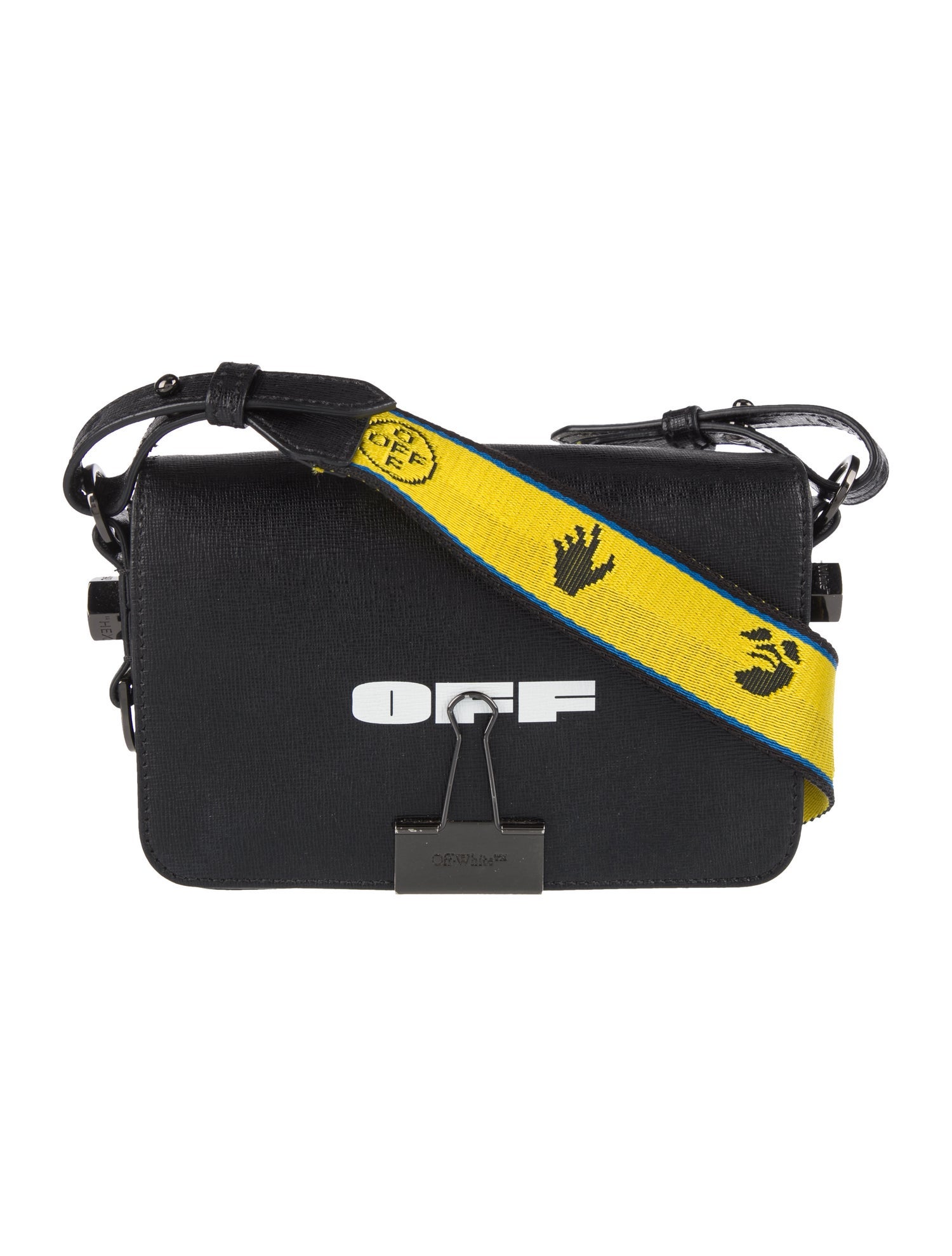 OffWhite Binder Clip 'Sculpture' Crossbody Bag Black Crossbody Bags