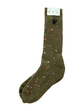 Off-White Paint Splatter Socks
