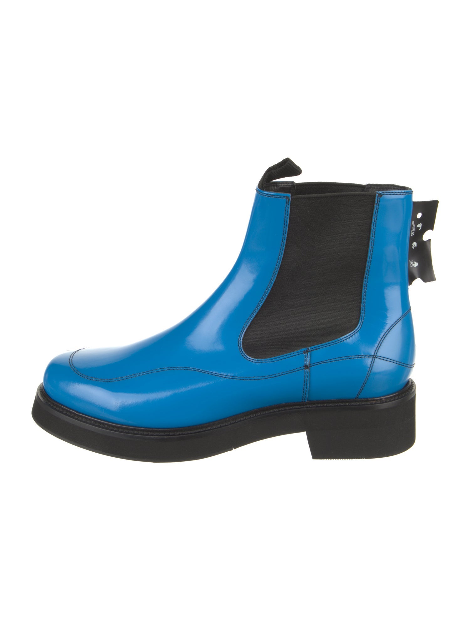 Off-White 2020 Leather Chelsea Boots w/ Tags