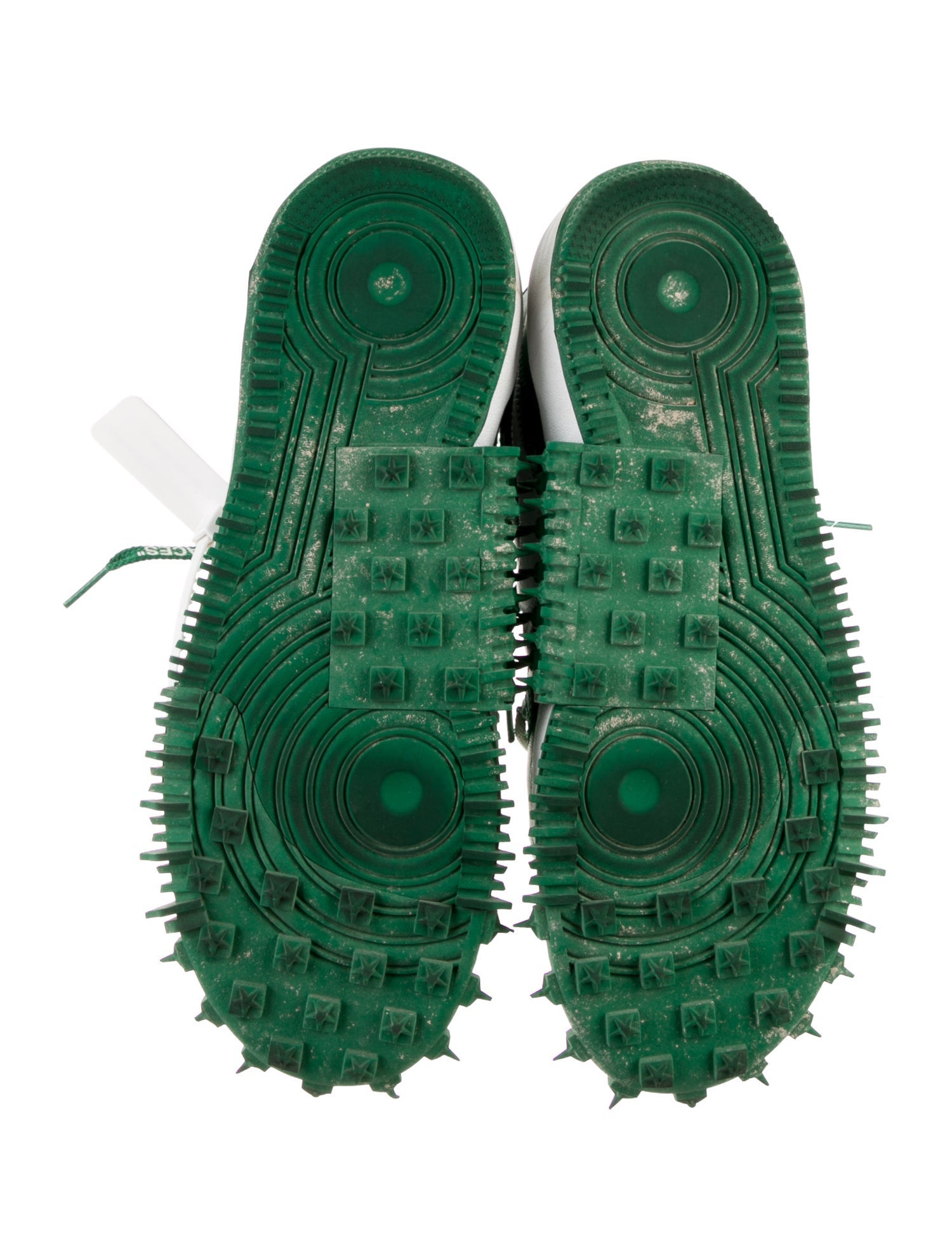 Off-White x Nike Air Force 1 Mid 'Pine Green' Sneakers