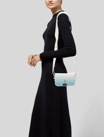 Off-White Patent Leather Crossbody Bag