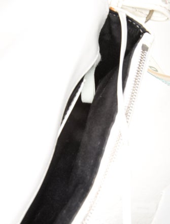 Off-White Patent Leather Crossbody Bag