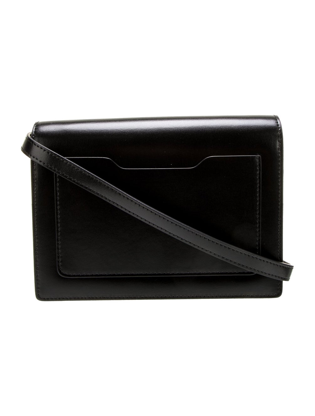 OffWhite Leather Jitney 2.0 Black Crossbody Bags, Handbags
