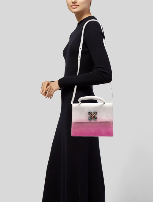 Off-White Suede Top Handle Bag