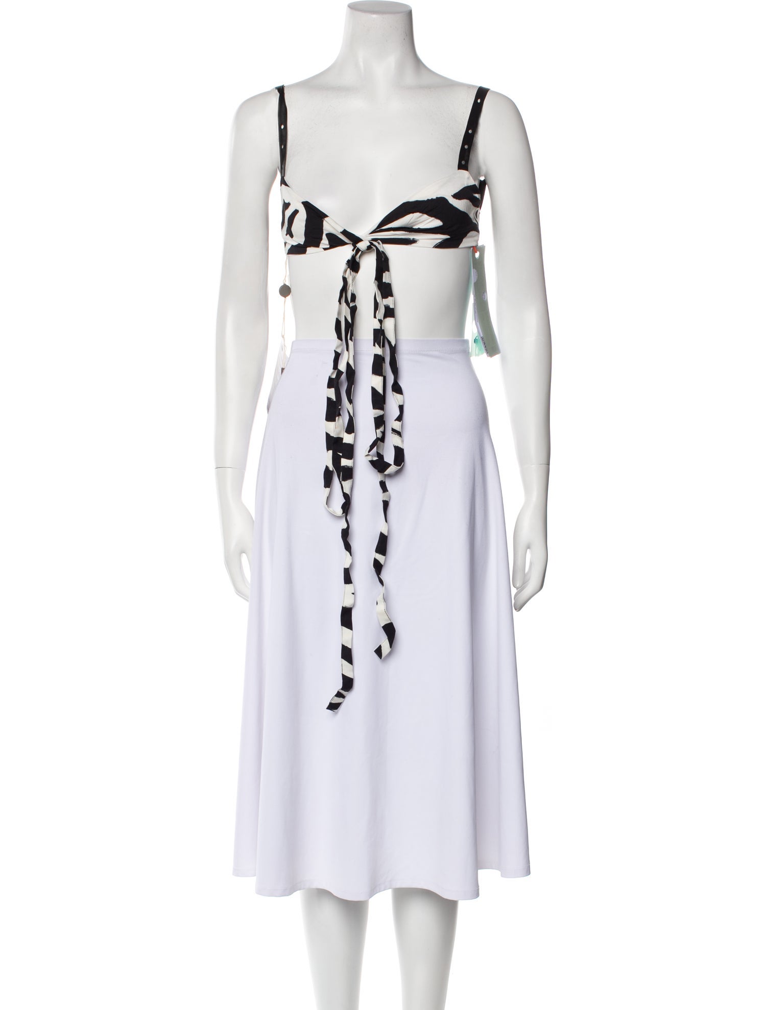 Off-White 2022 Zebra Crop Top