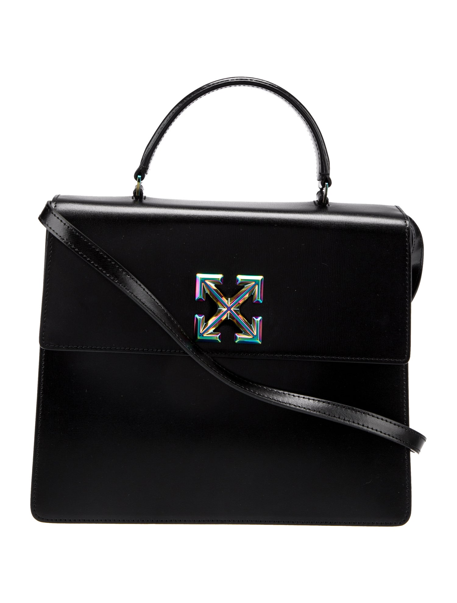 Off-White Leather Jitney 4.3