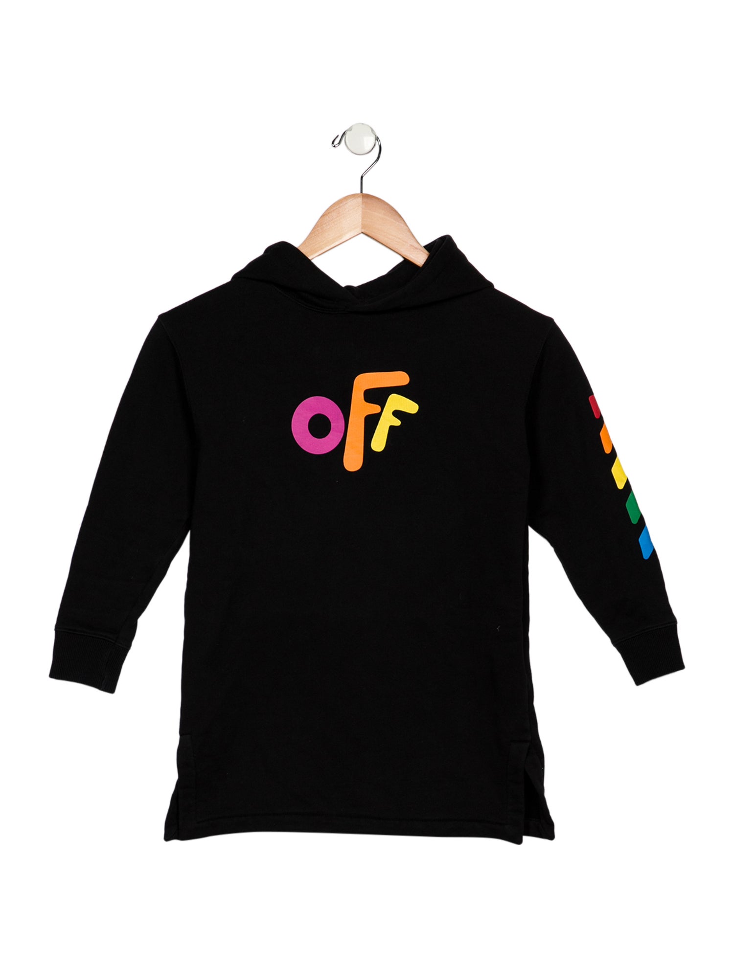 Off-White Toddler Girls' Woven Hoodie Dress