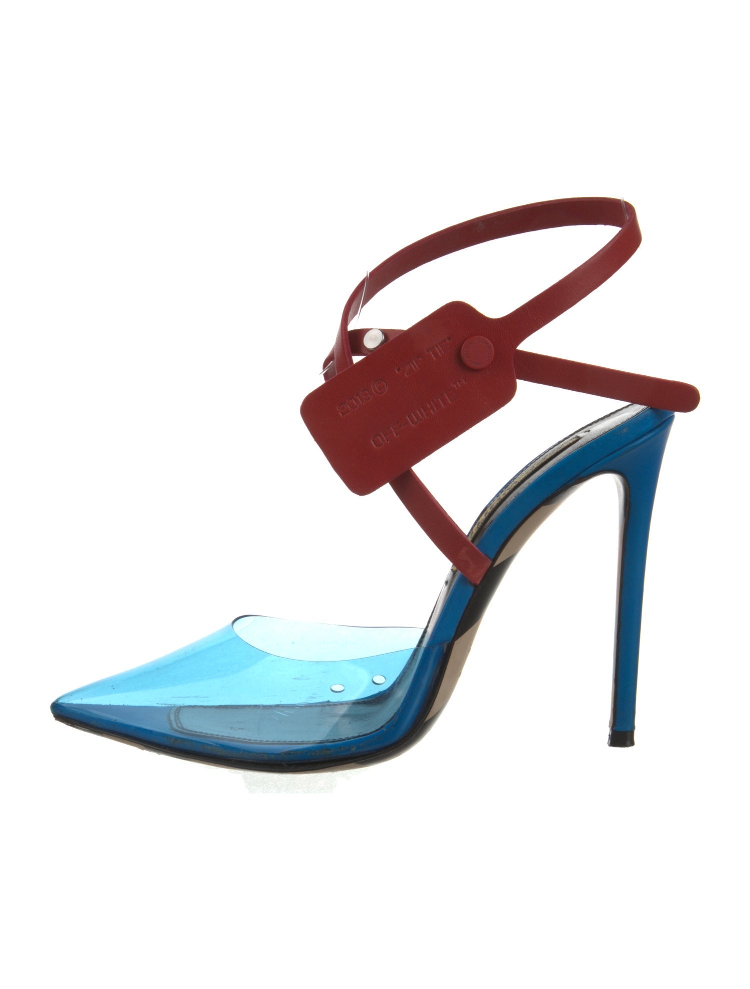 Off-White 2019 PVC T-Strap Pumps