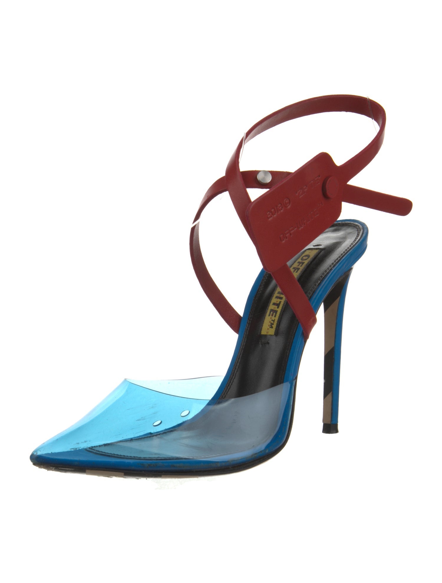 Off-White 2019 PVC T-Strap Pumps