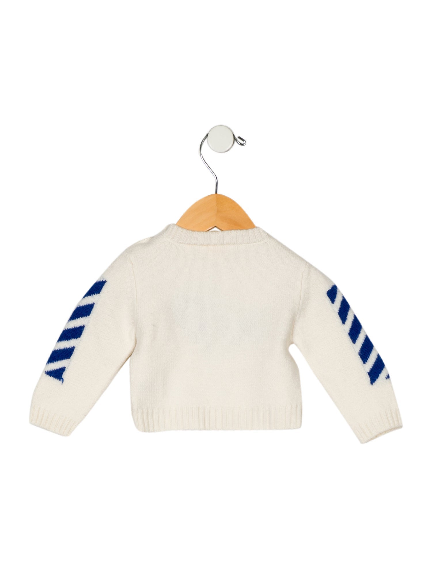 Off-White Boys' Virgin Wool Logo Sweater