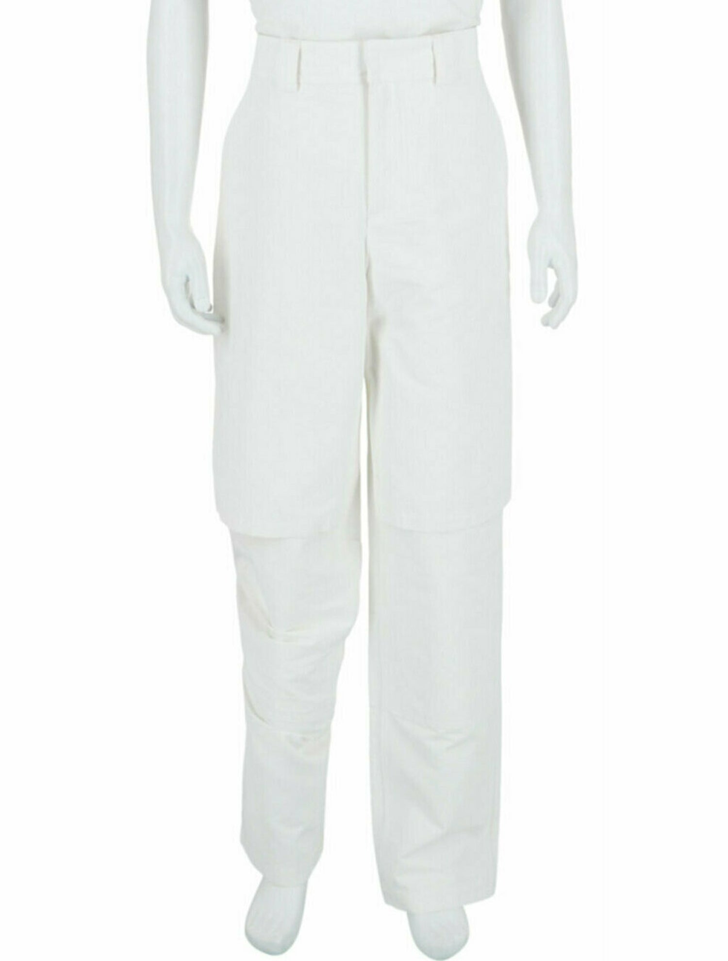 Off-White Solid Pants w/ Tags