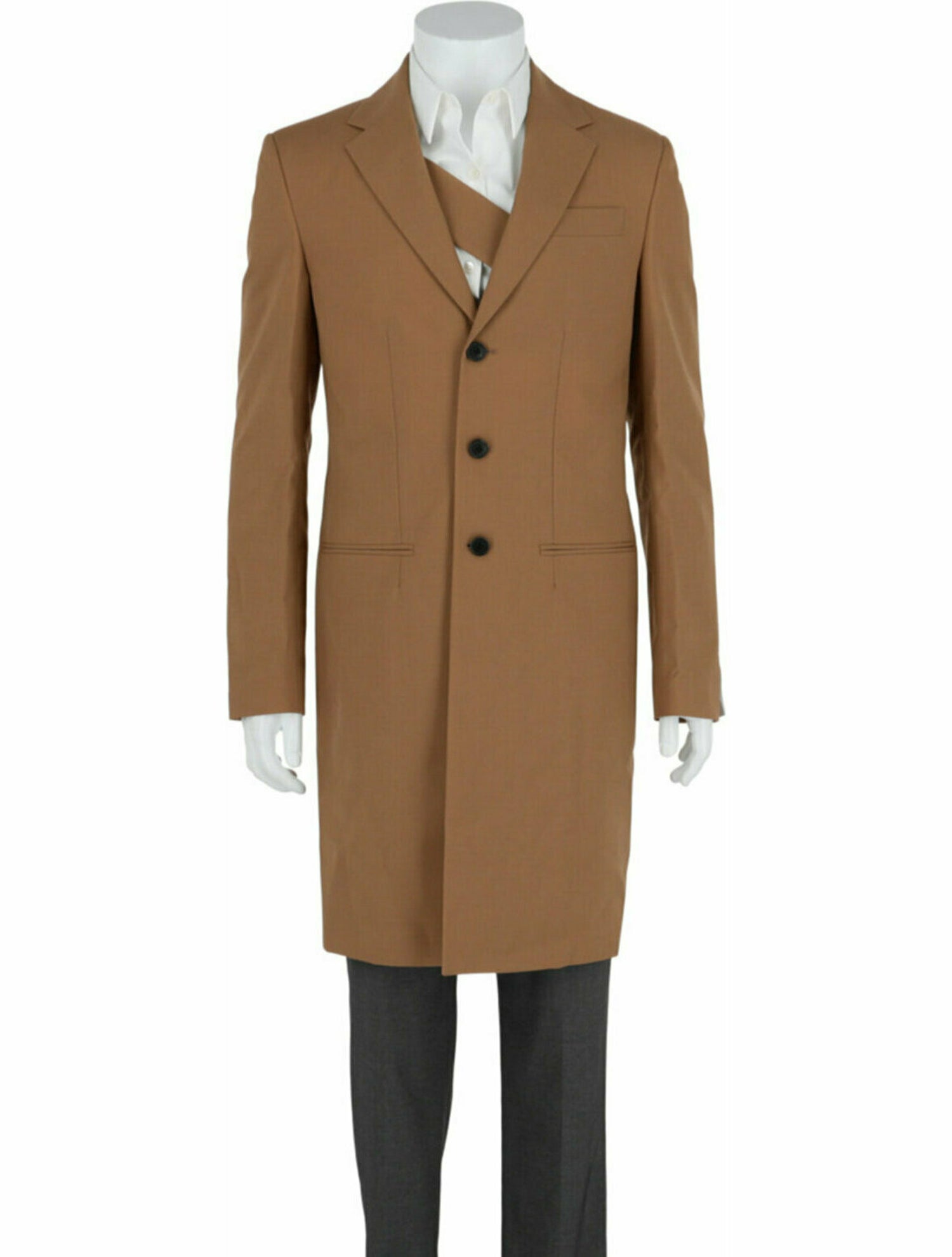 Off-White Solid Coat w/ Tags