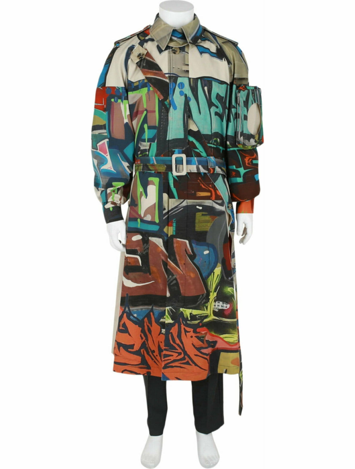 Off-White Printed Trench Coat w/ Tags