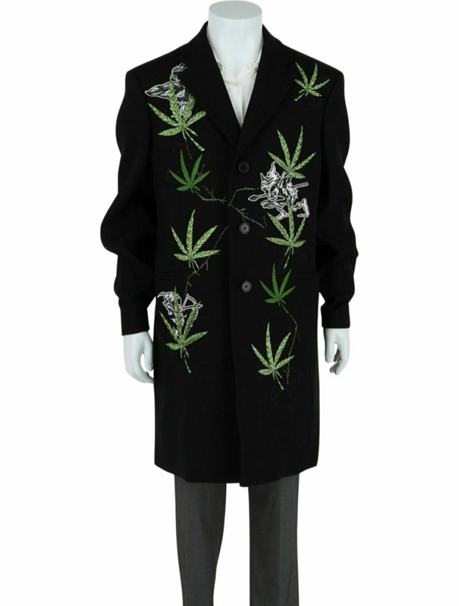 Off-White Graphic Print Coat w/ Tags