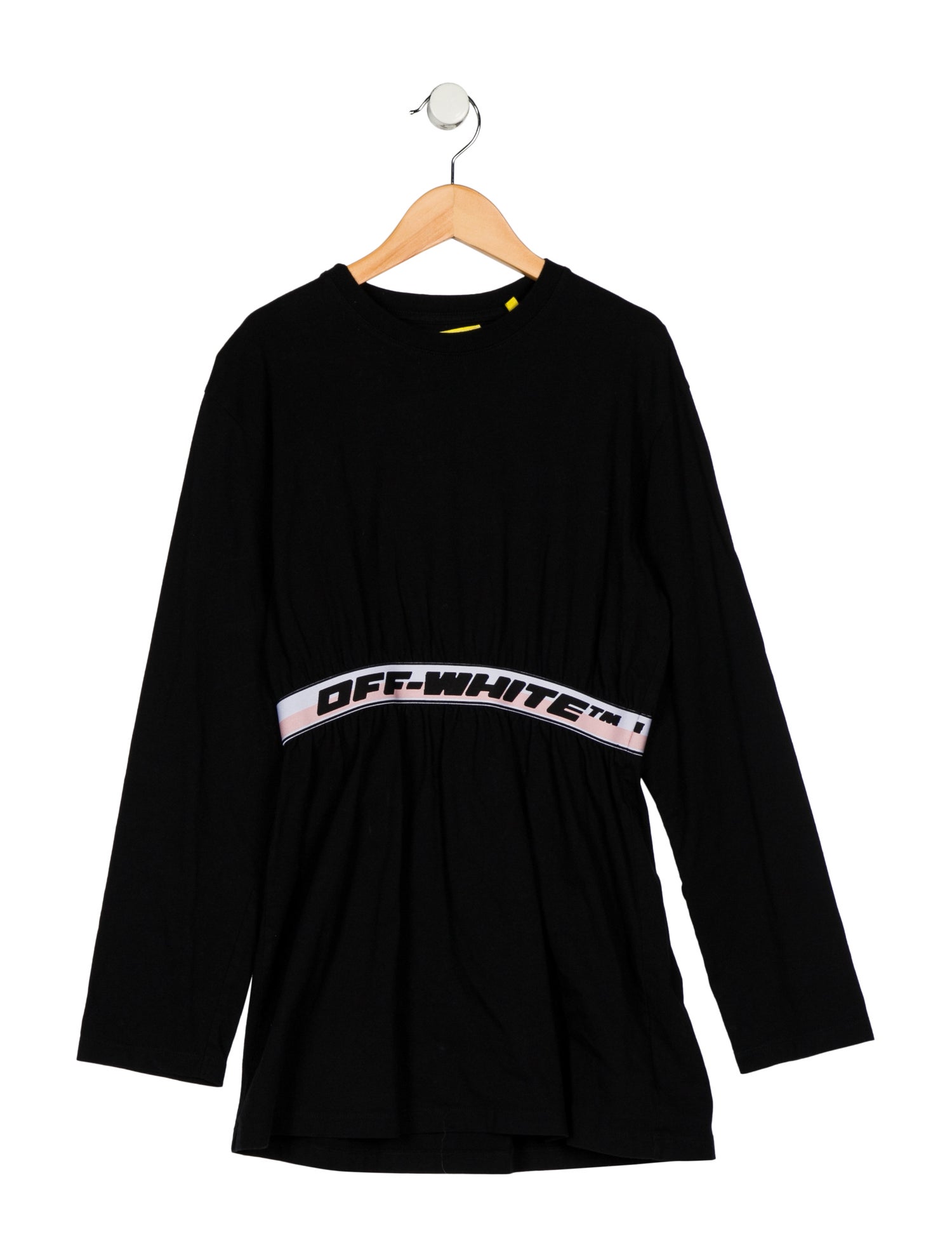 Off-White Girls' Woven Long Sleeve Dress
