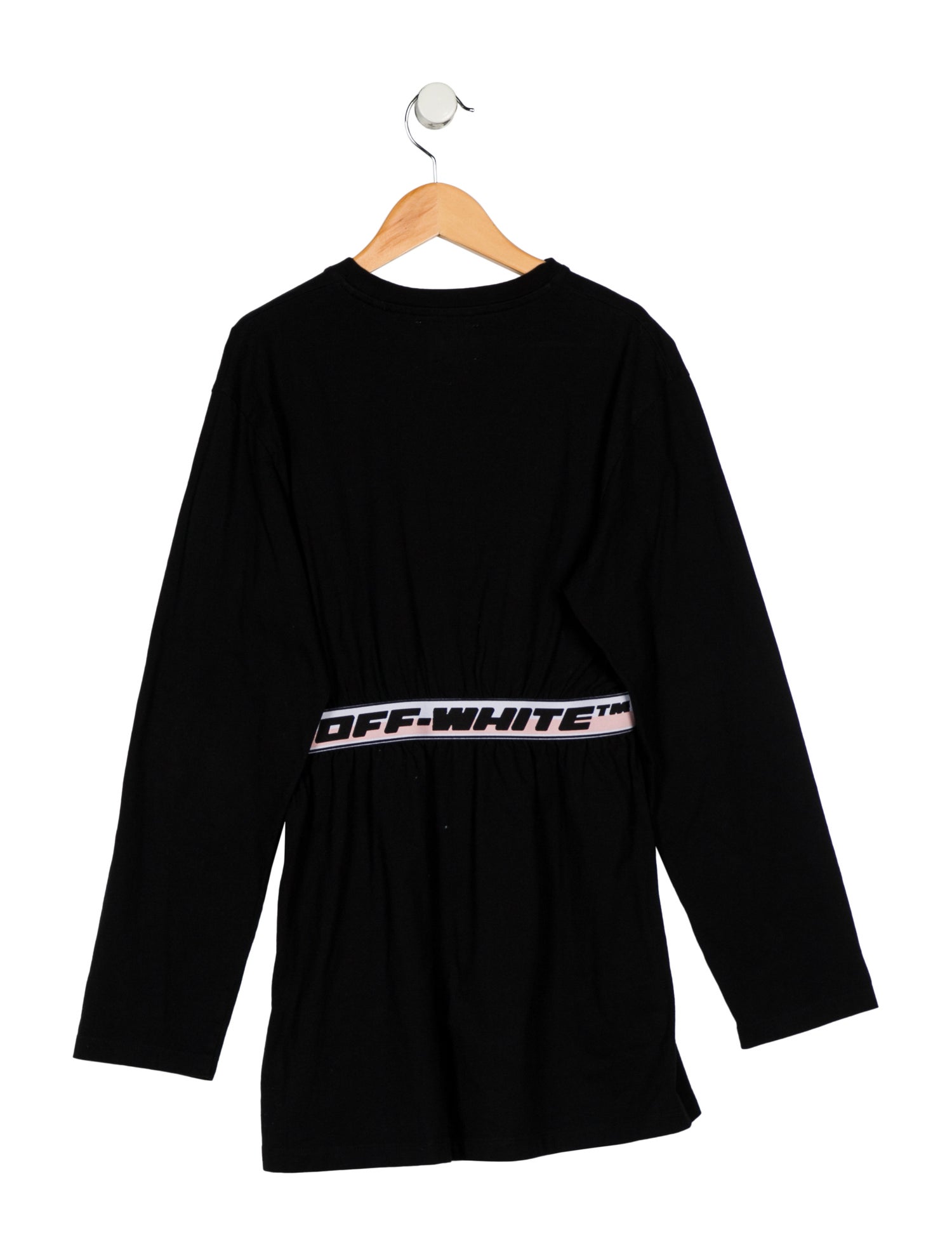 Off-White Girls' Woven Long Sleeve Dress