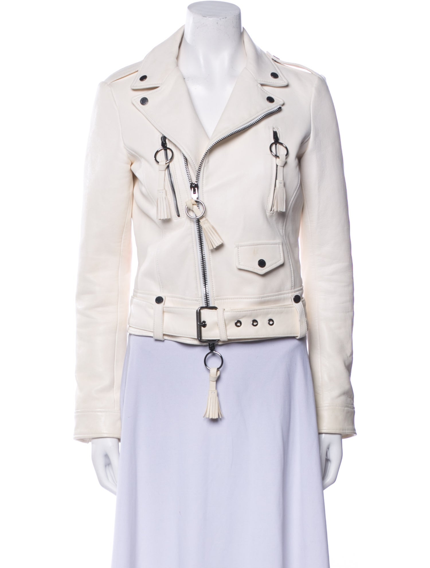 Off-White 2019 Leather Biker Jacket