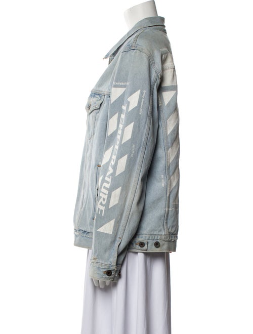 Off-White 2018 Temperature Diagonals Denim Jacket