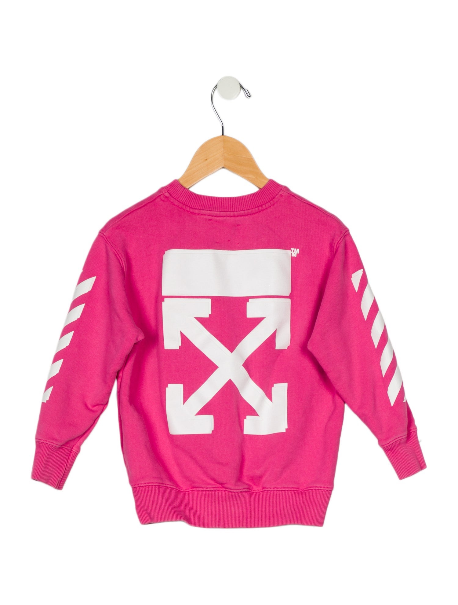 Off-White Toddler Girls' Woven Crew Neck