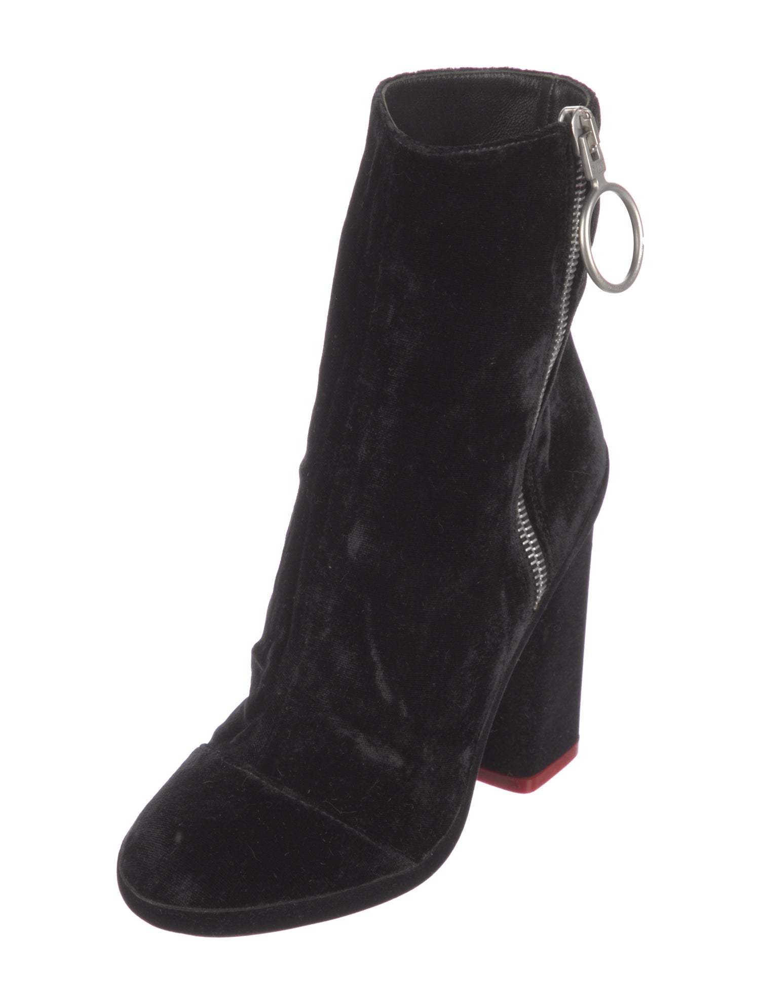 Off-White Velvet Sock Boots