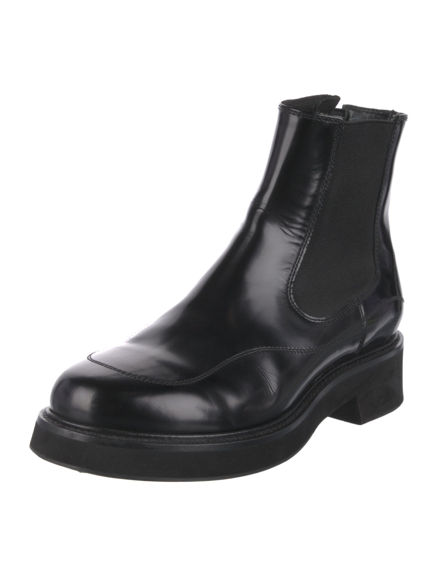 Off-White Leather Chelsea Boots