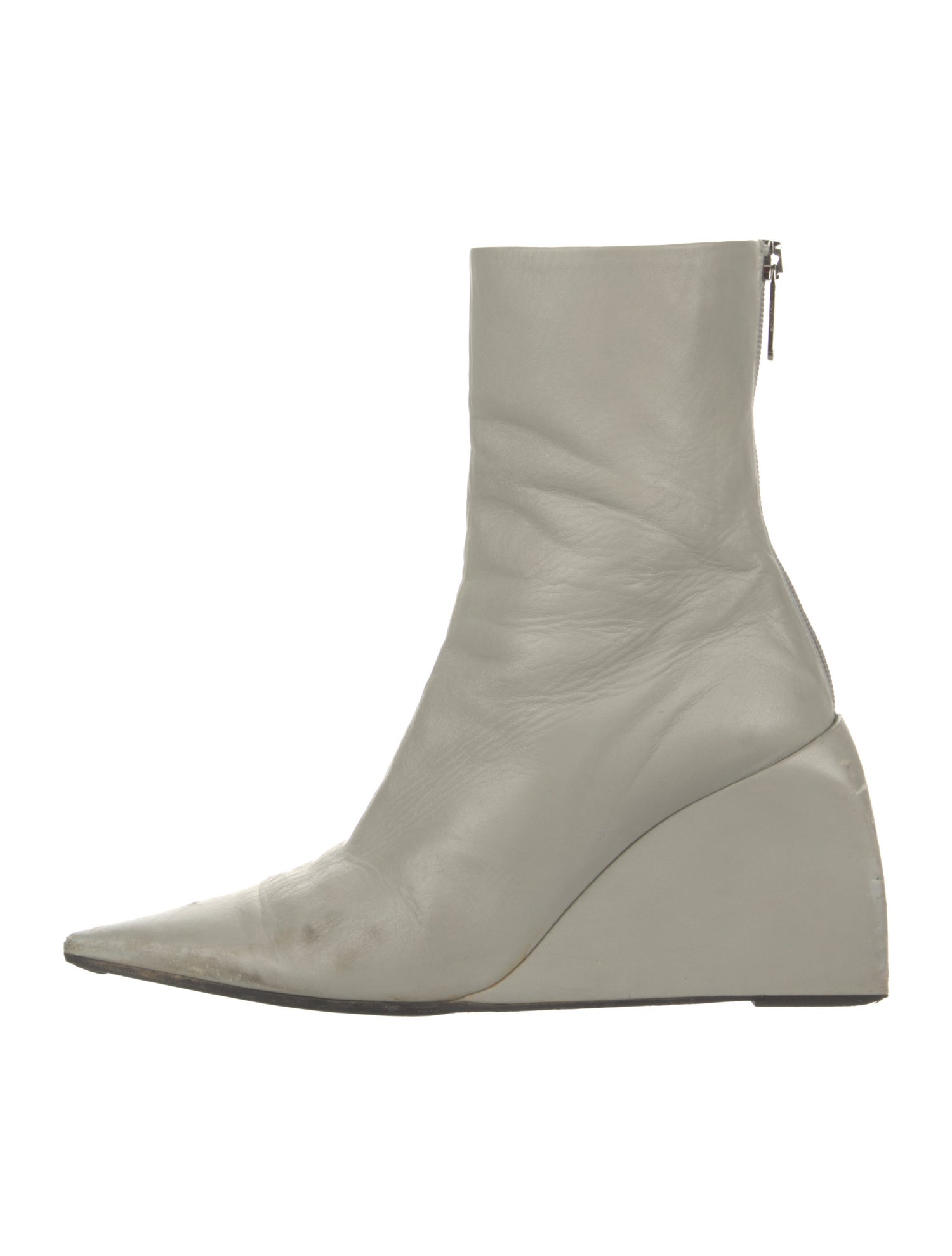 Off-White Leather Boots