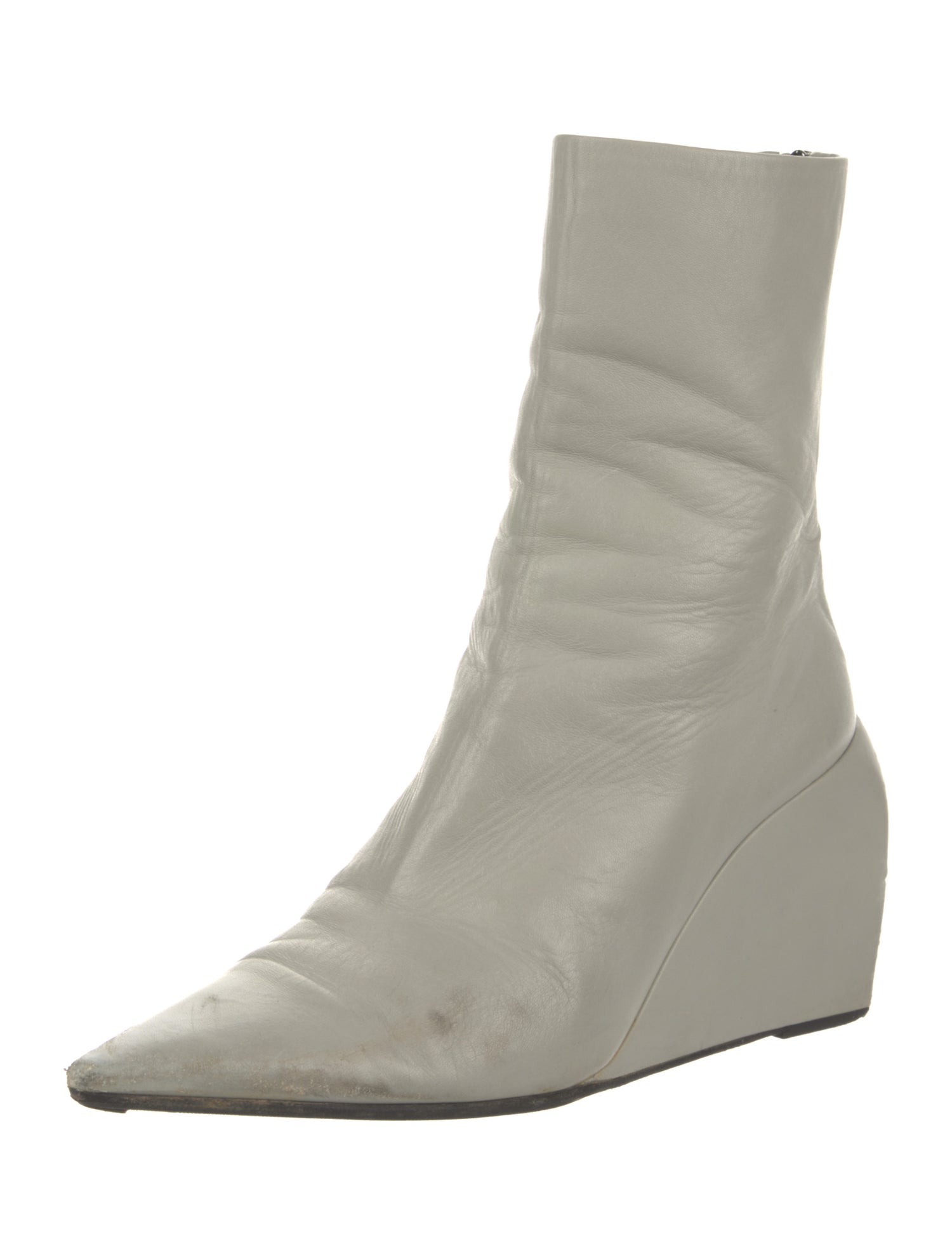 Off-White Leather Boots