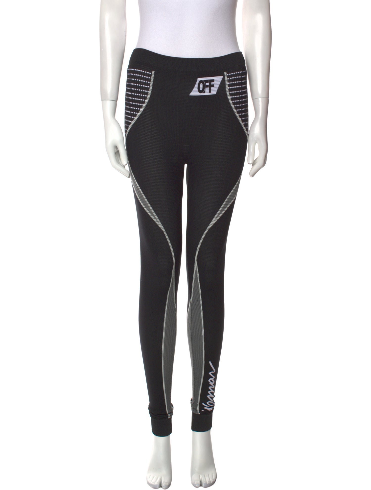 Off-White Striped Skinny Leg Pants