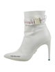 Off-White Industrial Belt "For Walking" High Heel Ankle Leather Boots