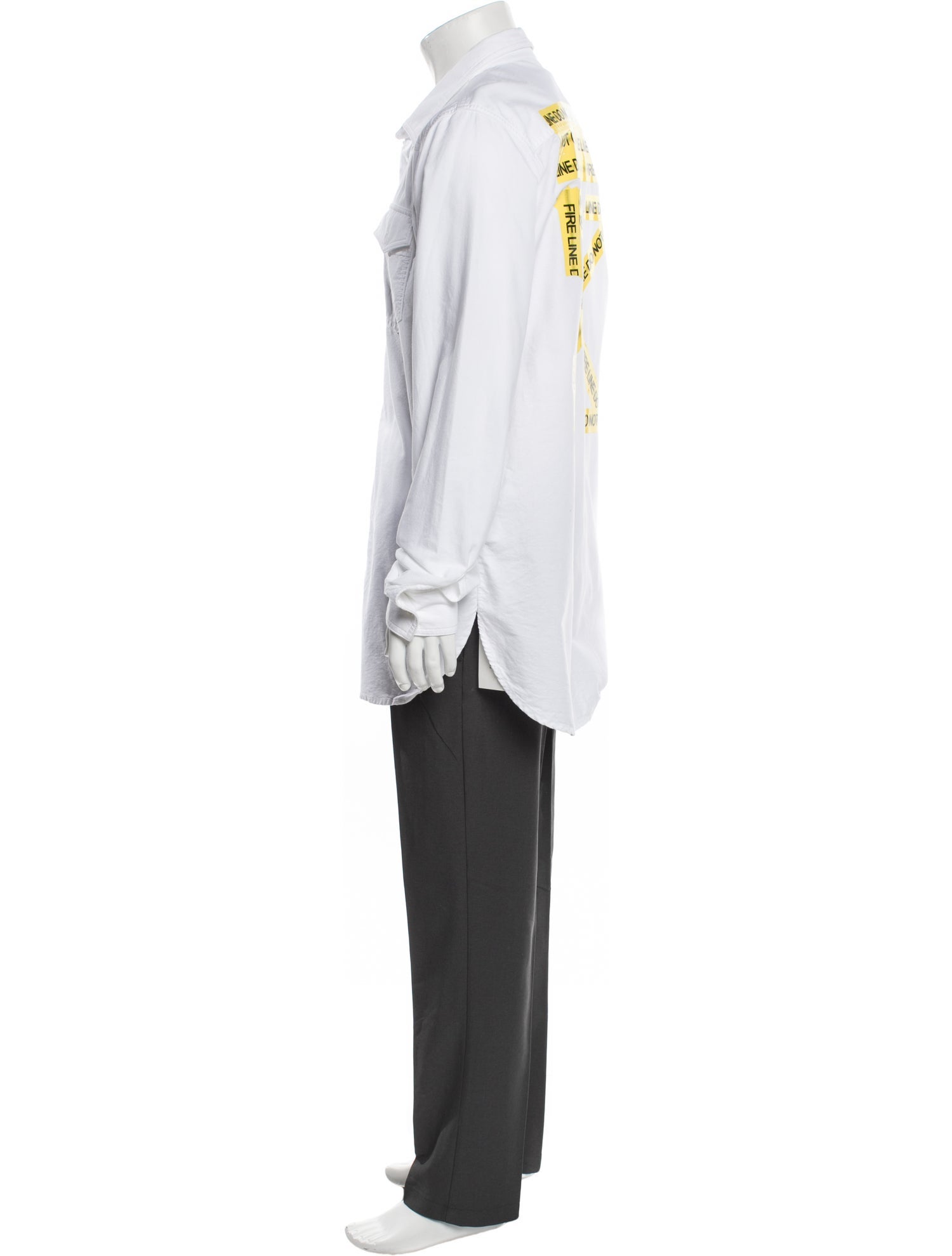 Off-White 2018 'Caution Tape Arrows' Dress Shirt