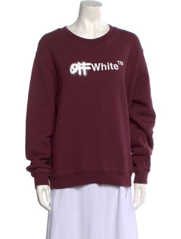 Off-White Tops 2022 Spray Helv Contrast Sweatshirt S