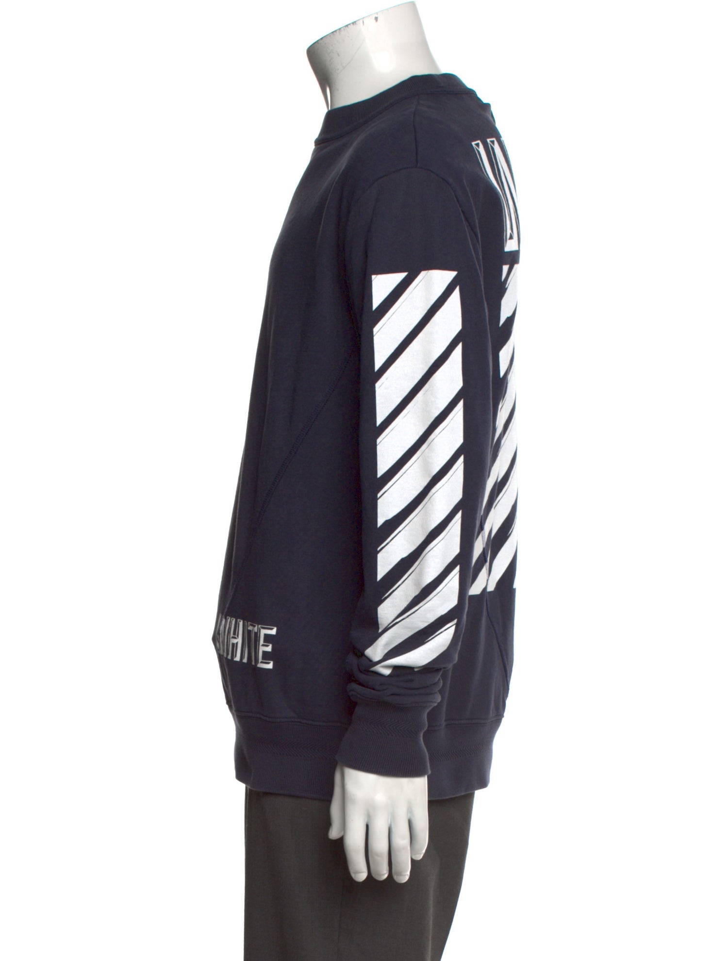 Off-White Diagonals Crew Neck Sweatshirt