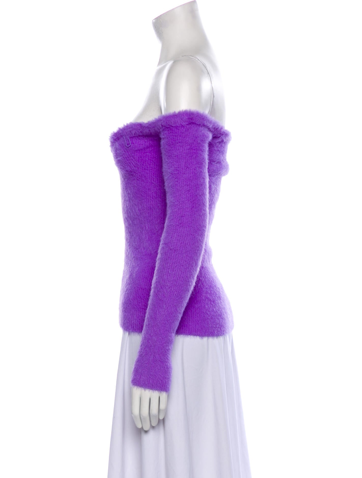 Off-White Off-The-Shoulder Sweater