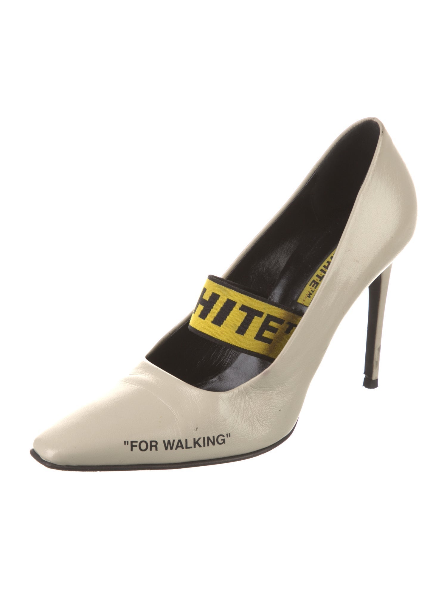 Off-White 'For Walking' Signature Logo Pumps
