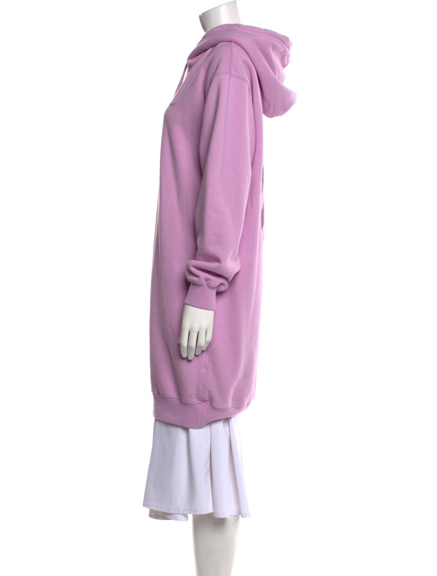 Off-White 2022 Diagonal Hooded One Piece Dress Sweatshirt