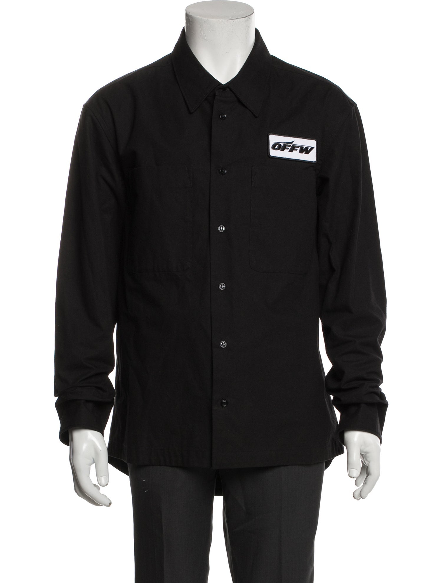 Off-White 2018 Graphic Print Denim Shirt